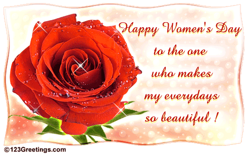 A Warm Wish !, Floral E Cards On International Women's Day